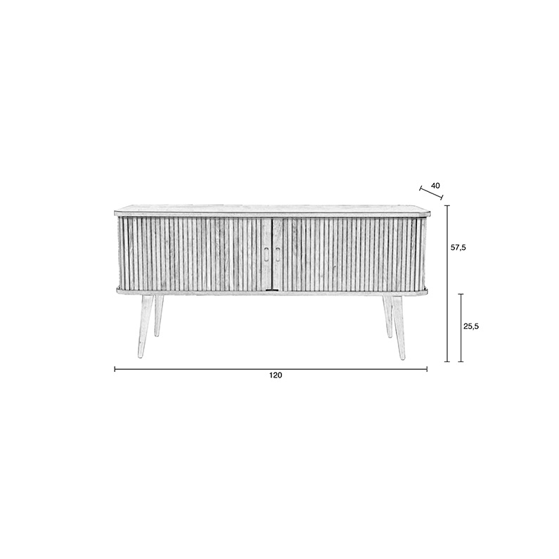нисък шкаф zuiver barbier sideboard