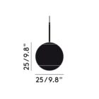 пендант tom dixon mirror ball led 25