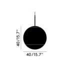 пендант tom dixon mirror ball led 40