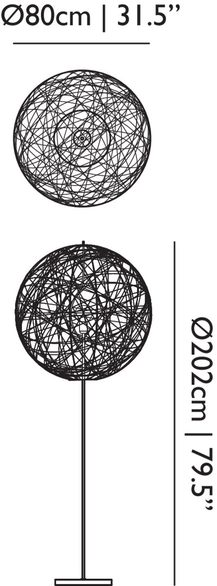 стояща лампа moooi random ii medium