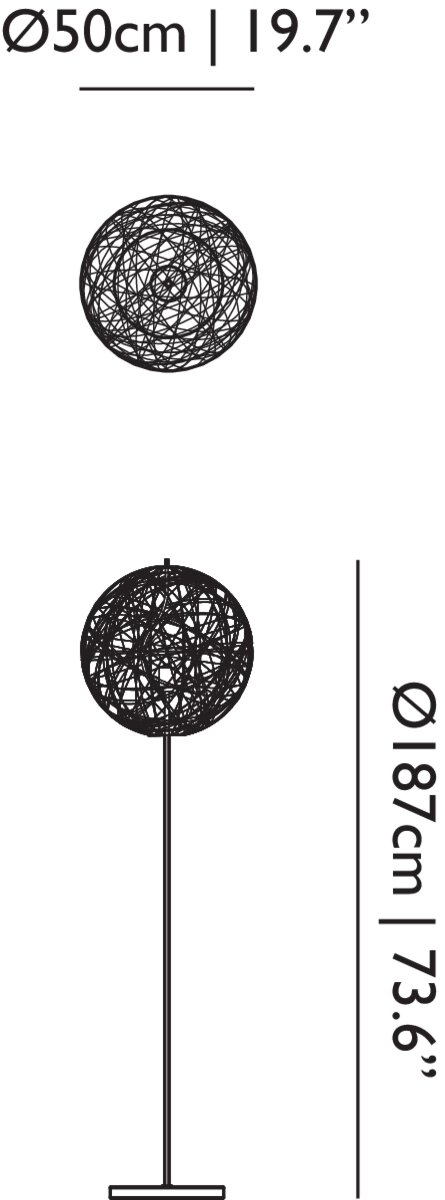 стояща лампа moooi random ii small
