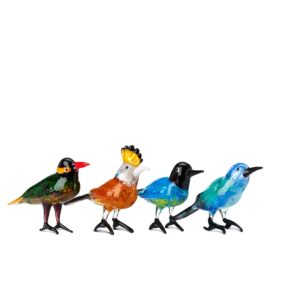 ДЕКОРАЦИЯ GLASS PARADISE BIRDS SET 4