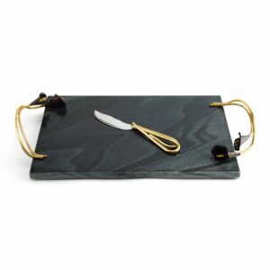 Дъска за сирена и нож Calla Lily Midnight