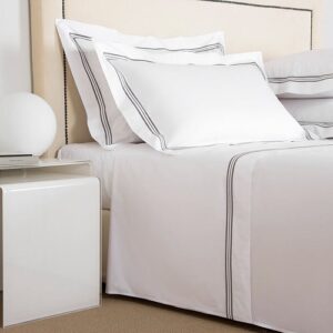 Спален комплект Triplo Popeline White / Slate Grey 240x220