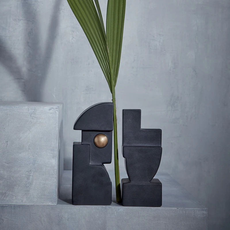 разделител за книги l'objet cubisme bookend two