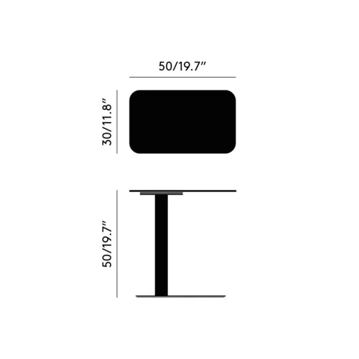 маса tom dixon stone rectangle