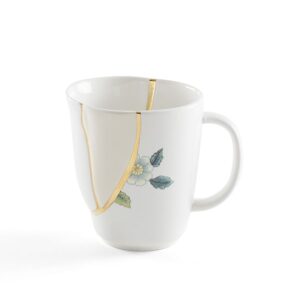 чаша seletti kintsugi mug blue flower