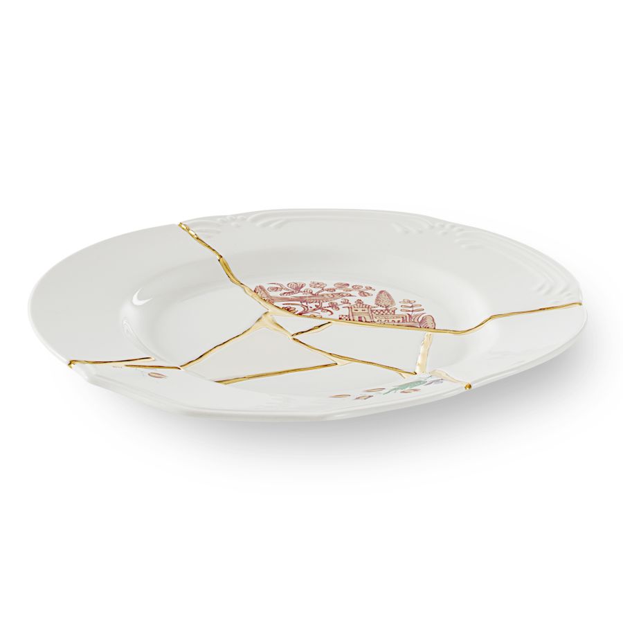 чиния за основно seletti kintsugi red