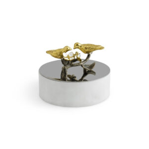 кутия michael aram lovebirds trinket box