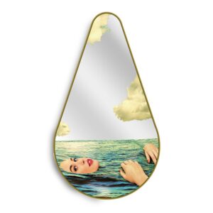 огледало seletti gold frame pear drill