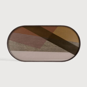 поднос ethnicraft angle glass oblong