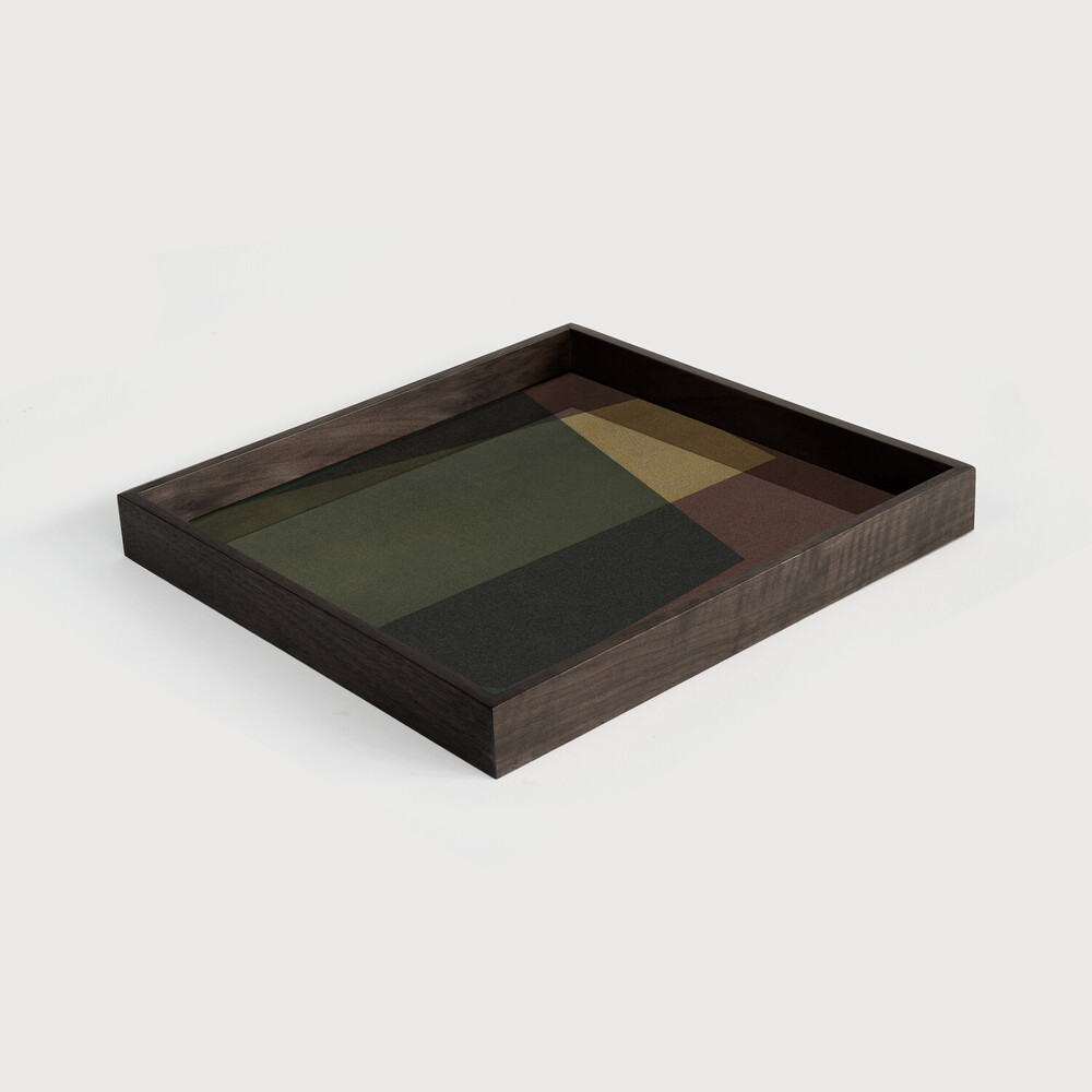 поднос ethnicraft angle glass square