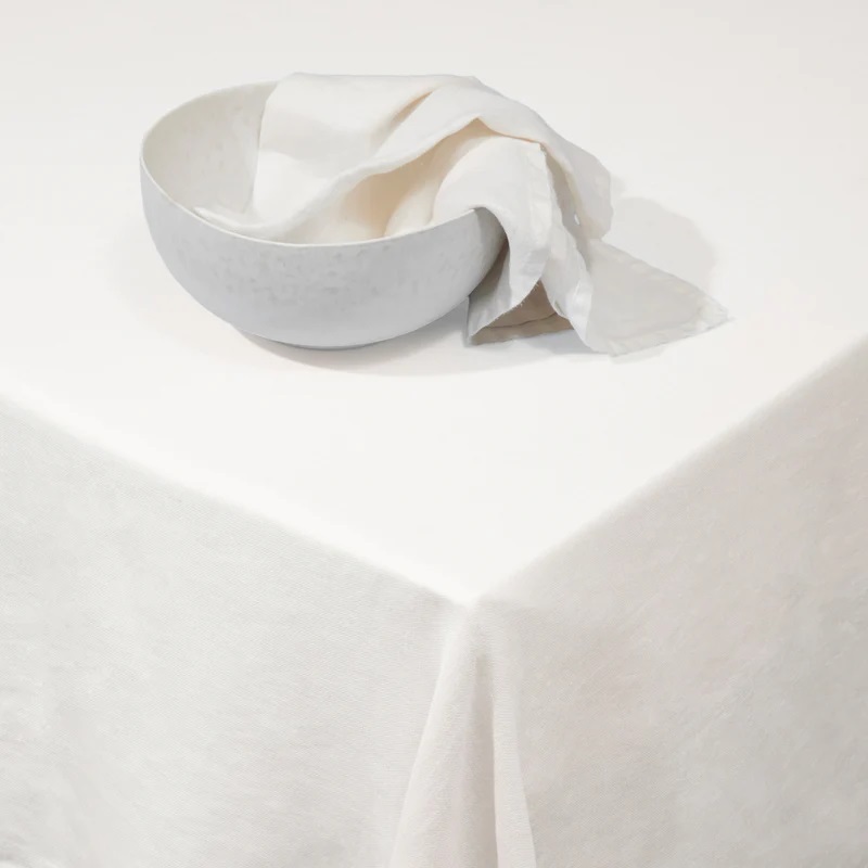 покривка за маса l'objet linen sateen ecru large