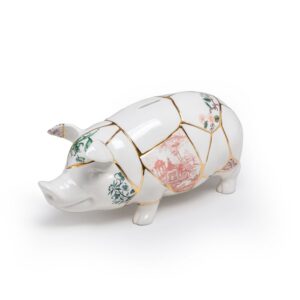 порцеланова касичка seletti kintsugi piggy bank