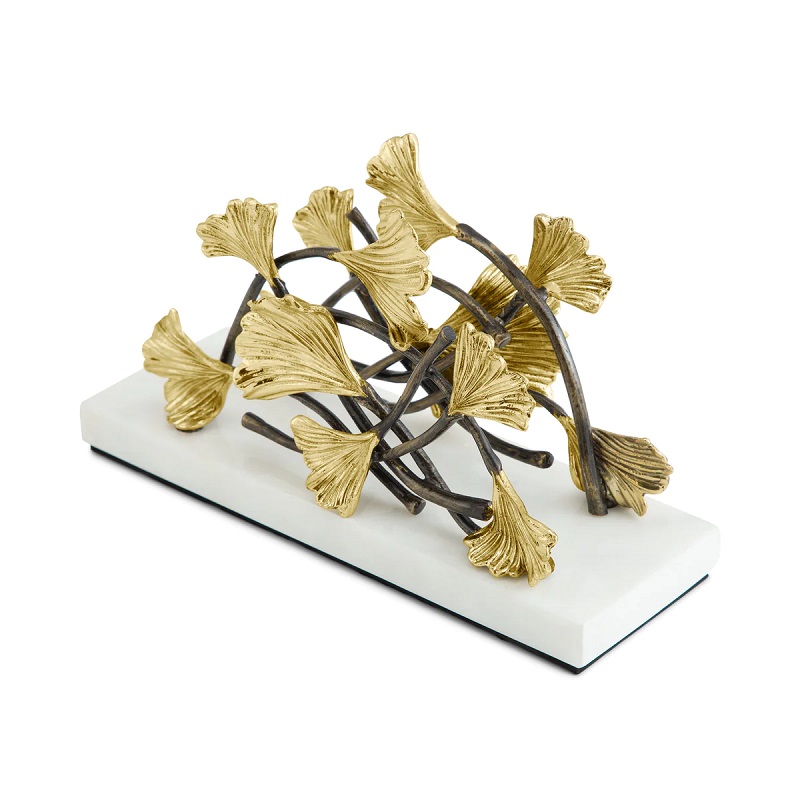 поставка за салфетки michael aram golden ginkgo vertical