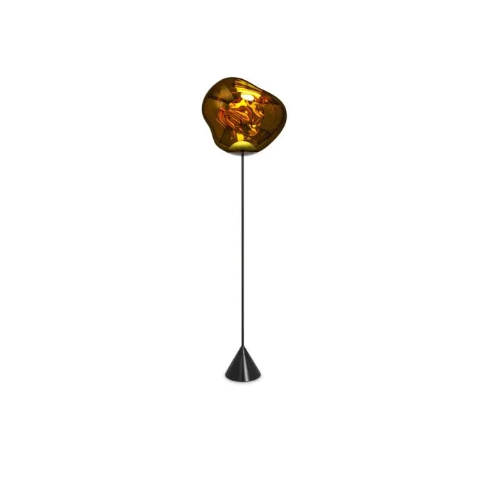 stoiashta-lampa-melt-cone-slim-led-gold-tom-dixon стояща лампа tom dixon melt cone slim led gold