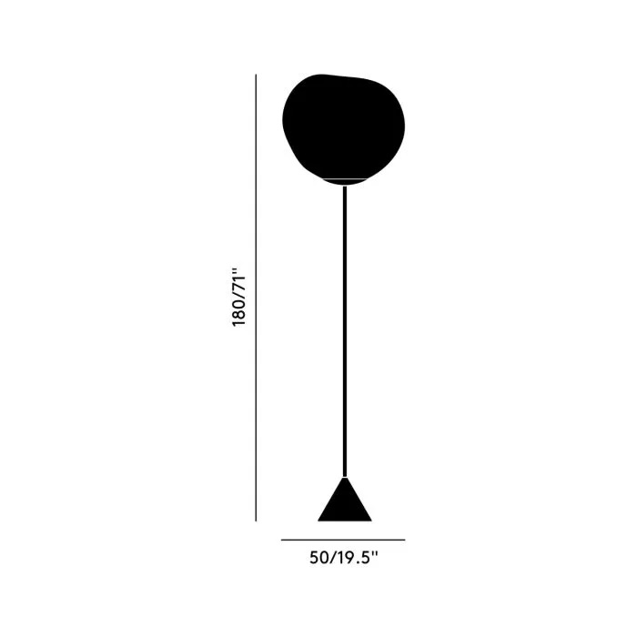 стояща лампа tom dixon melt cone slim led