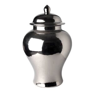 буркан asiatides temple jar smooth silver m
