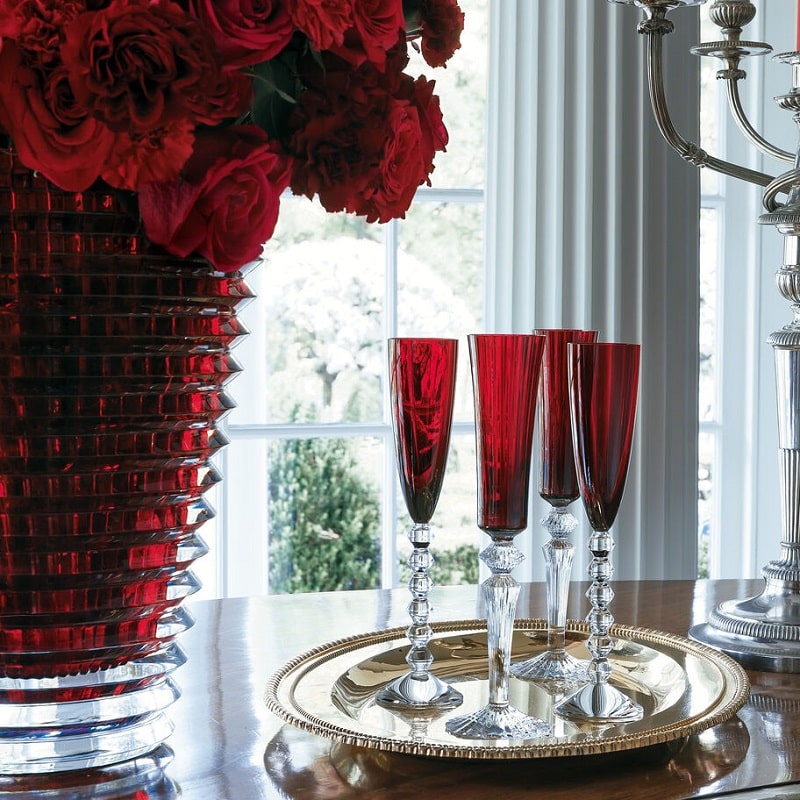 чаши за шампанско baccarat vega flutissimo red