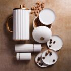 комплект за чинии в кутия l'objet ionic