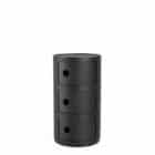 шкаф kartell componibili recycled 3 elements black