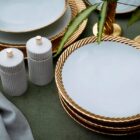 десертна чиния l'objet corde gold