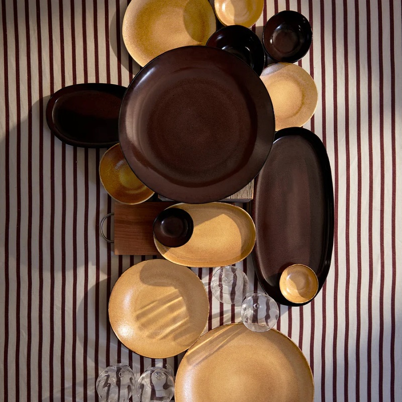 десертна чиния l'objet terra leather