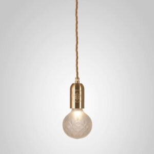 пендант lee broom crystal bulb brass frosted