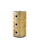 шкаф kartell componibili metal 3 elements gold