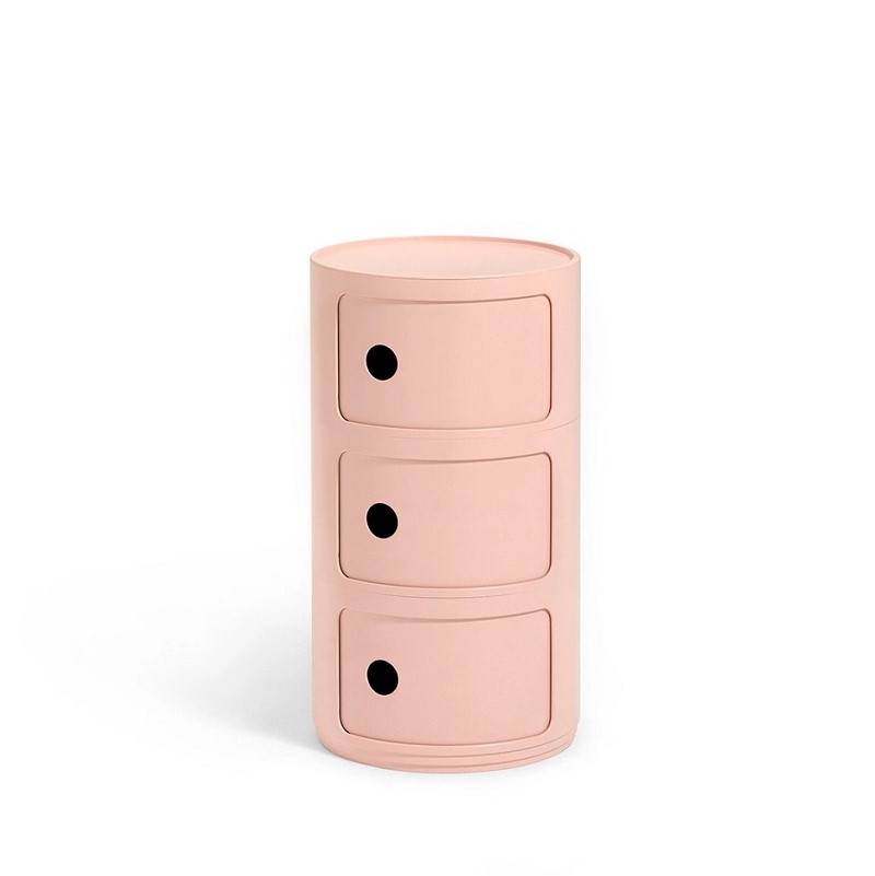 shkaf-componibili-bio-3elements-pink-kartell шкаф kartell componibili bio 3 elements pink