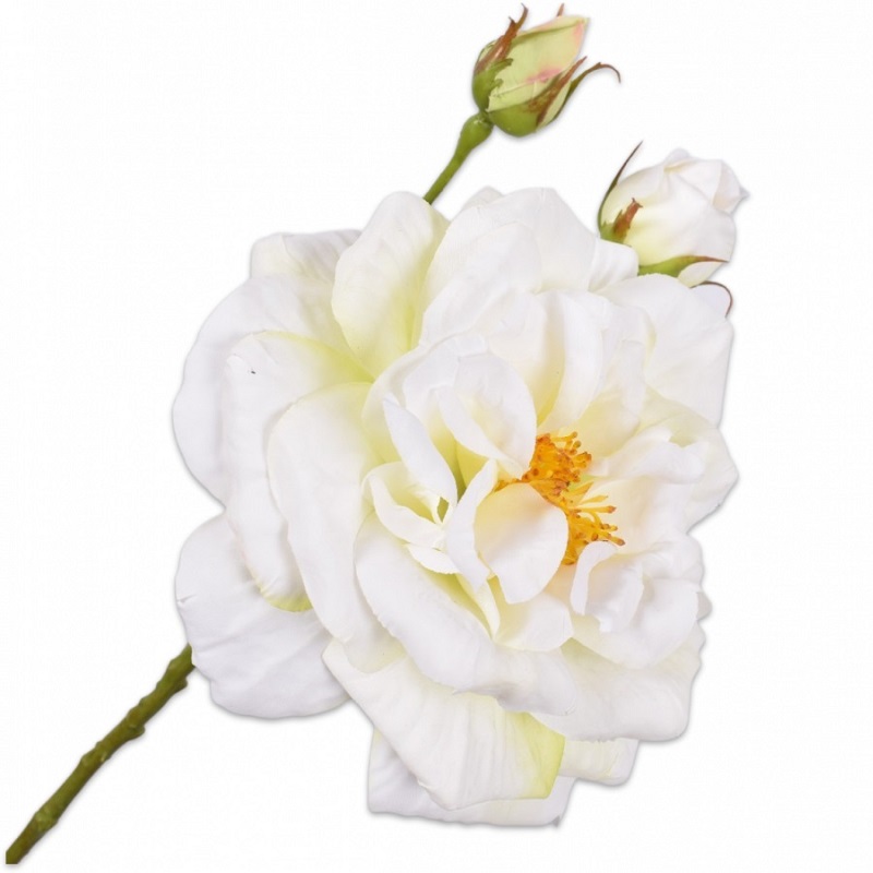 cvete-rose-spray-white-59cm-silk-ka цвете silk-ka rose spray white 59 cm