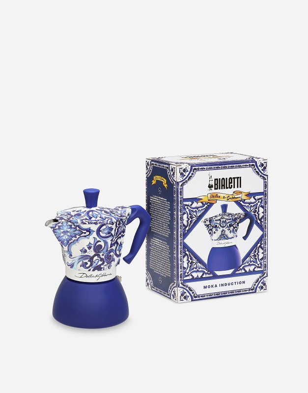 кафеварка dolce gabbana bialetti moka induction blu mediterraneo large