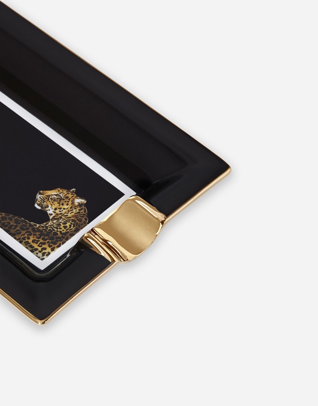 пепелник dolce and gabbana leopardo porcelain