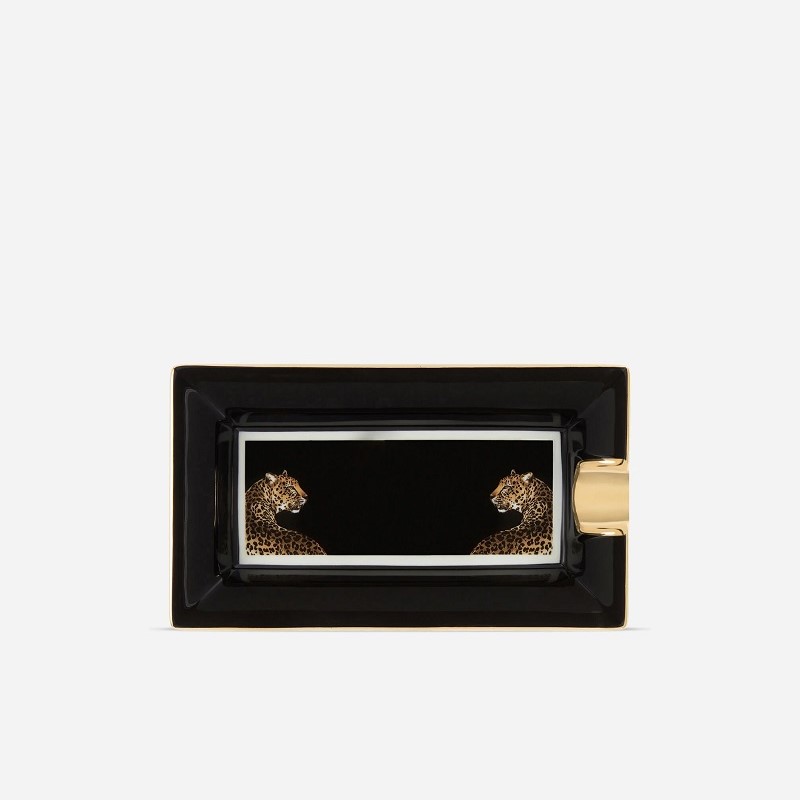 pepelnik-leopardo-porcelain-dolce-gabbana пепелник dolce and gabbana leopardo porcelain