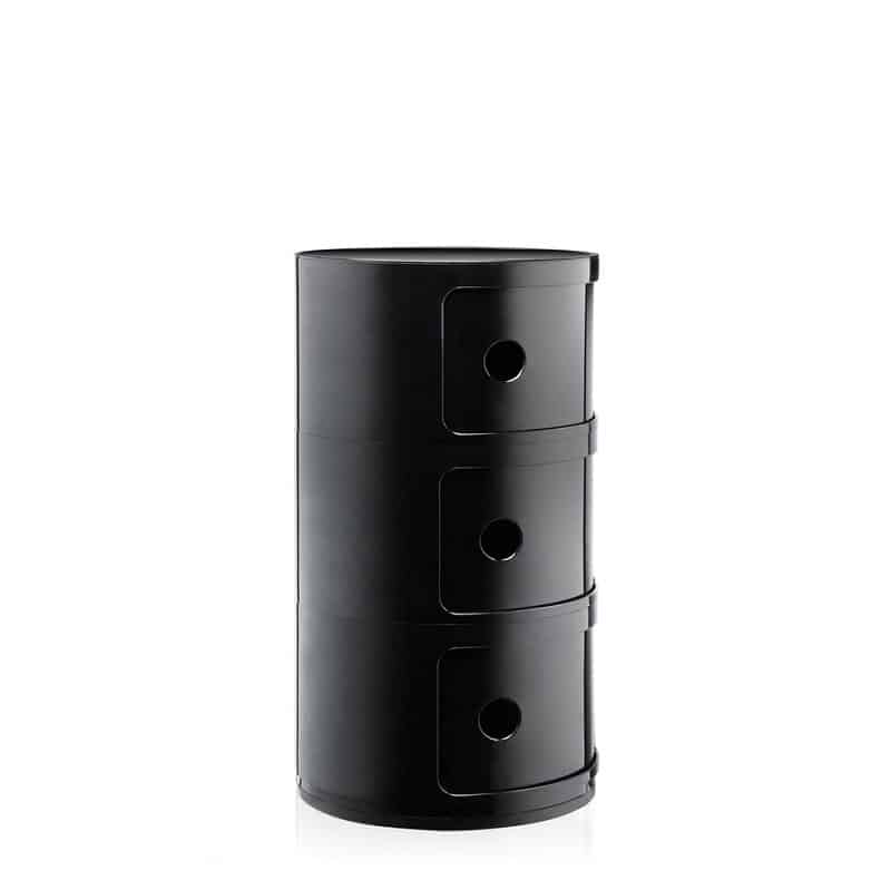 шкаф kartell componibili classic 3 elements black