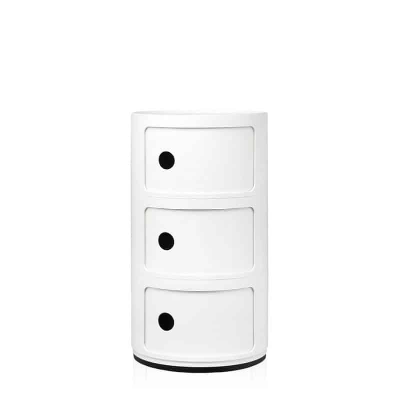 shkaf-componibili-classic-3elements-white-kartell шкаф kartell componibili classic 3 elements white