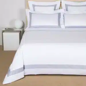 калъфка за възглавница frette bicolore boudoir white light azure 30x40