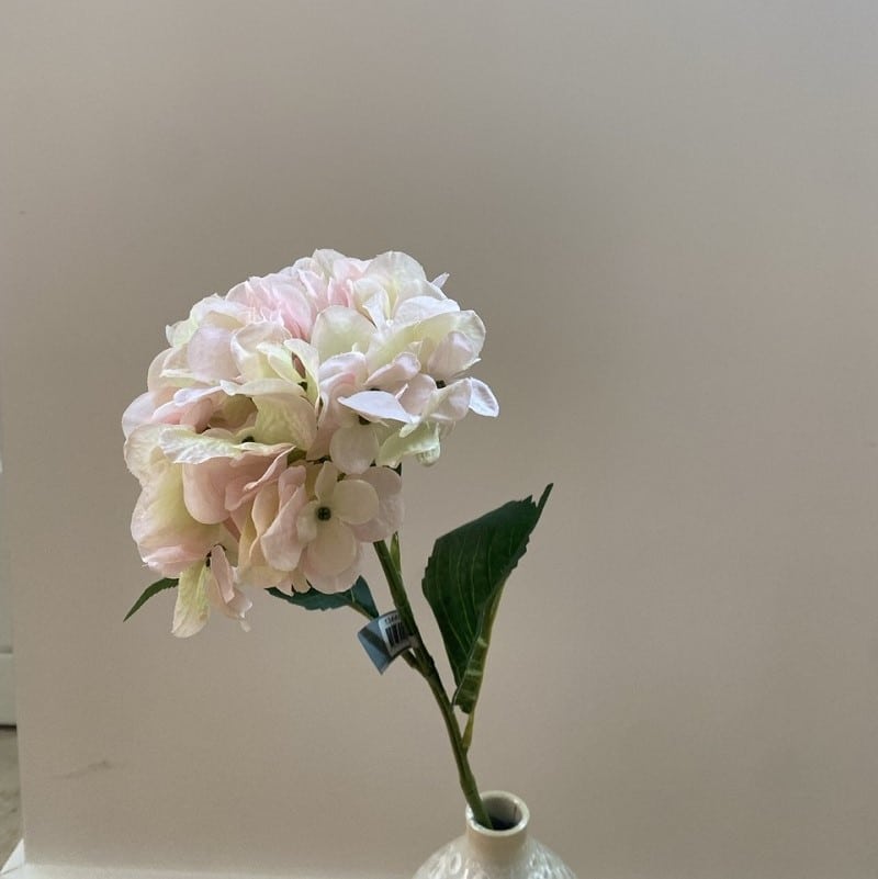 цвете silk-ka hydrangea stem pink 63cm