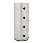 шкаф kartell componibilli classic 4 elements silver