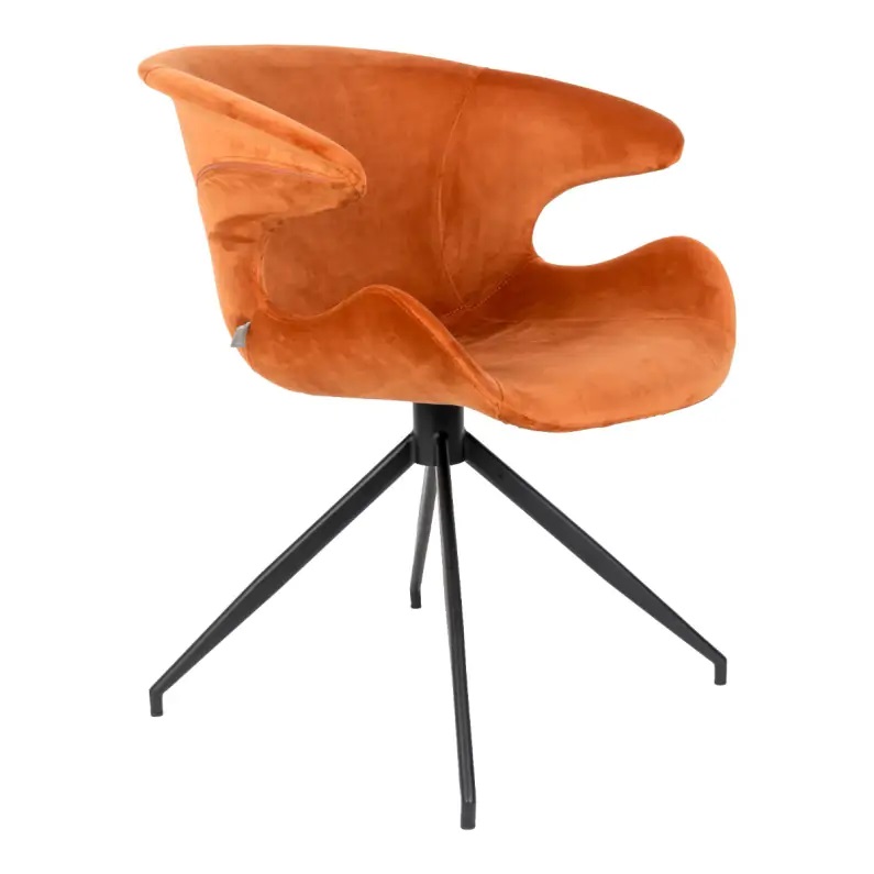 stol-mia-armchair-orange-zuiver стол zuiver mia armchair orange