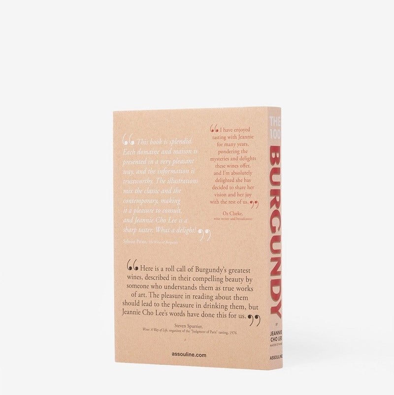 книга assouline the 100 burgundy