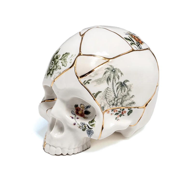 dekoracia-kintsugi-skull-seletti декорация seletti kintsugi skull