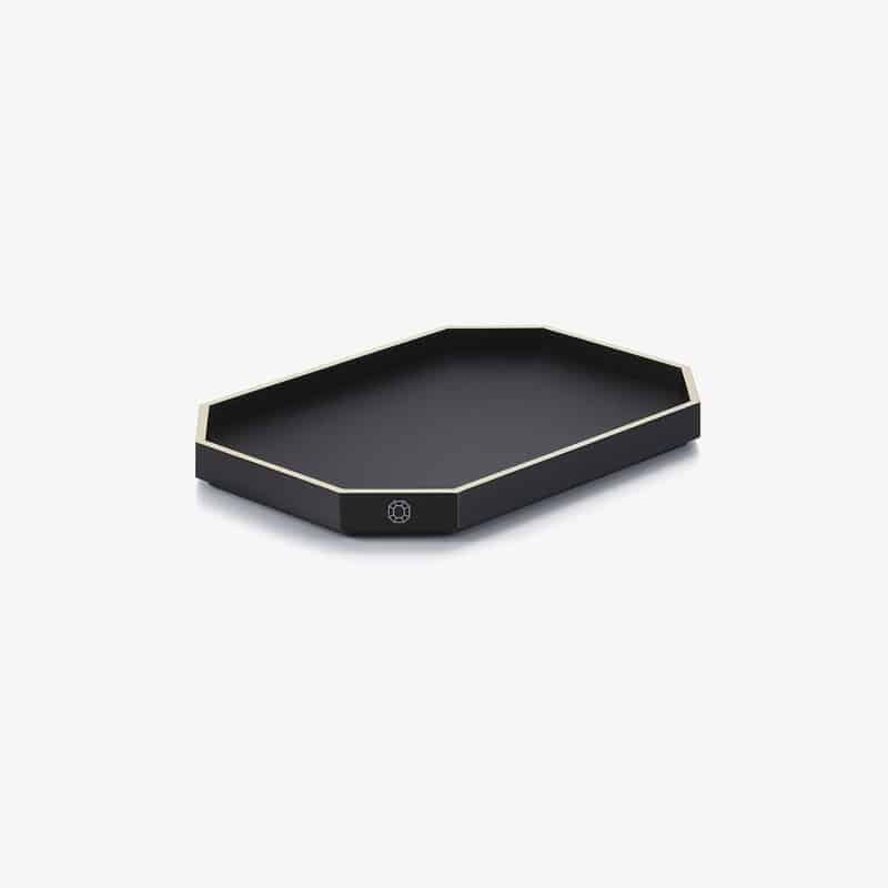 podnos-octogone-black-s-baccarat поднос baccarat octogone black s