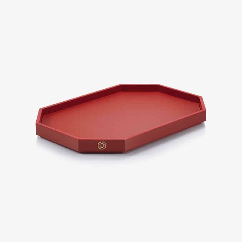 podnos-octogone-red-m-baccarat поднос baccarat octogone red m
