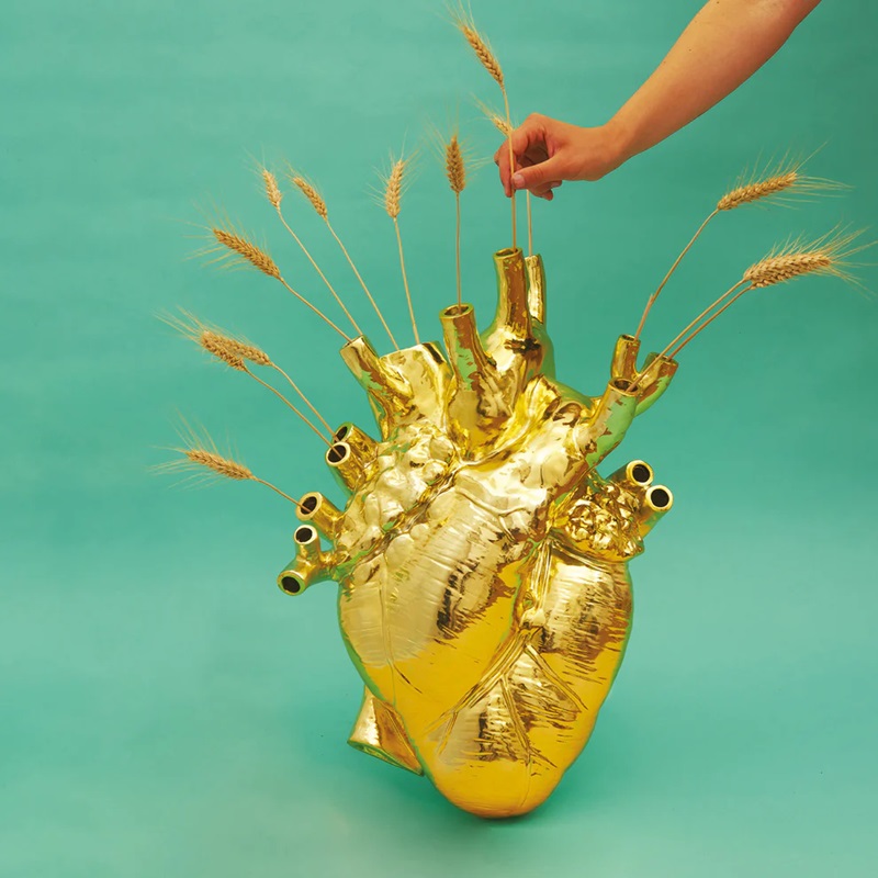 ваза seletti love in bloom giant gold