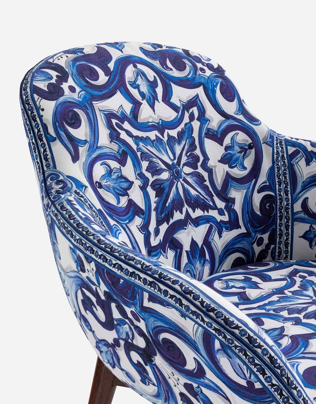 кресло dolce and gabbana lavanda blu mediterraneo