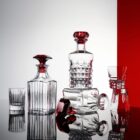 декантер за уиски baccarat harmonie square red