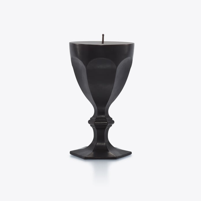 svesht-harcourt-glass-black-baccarat свещ baccarat harcourt glass black