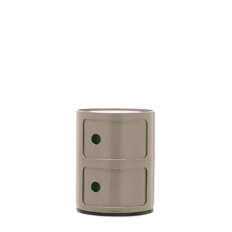 shkaf-componibili-new-colors-2-elements-taupe-kartell шкаф kartell componibili new colors 2 elements taupe