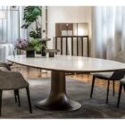 трапезна маса giorgetti mizar oval marble